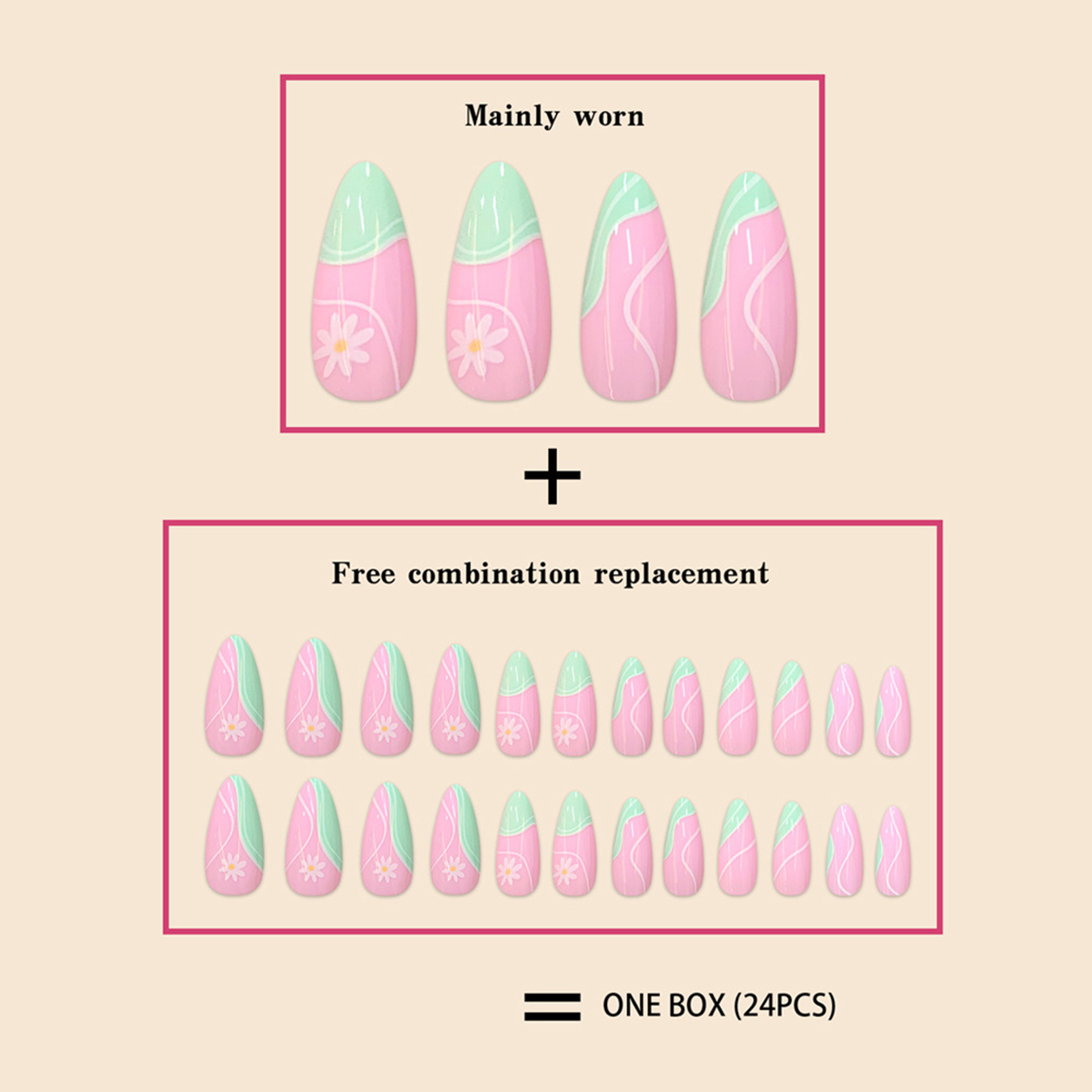 Meadow Pale Green Nails